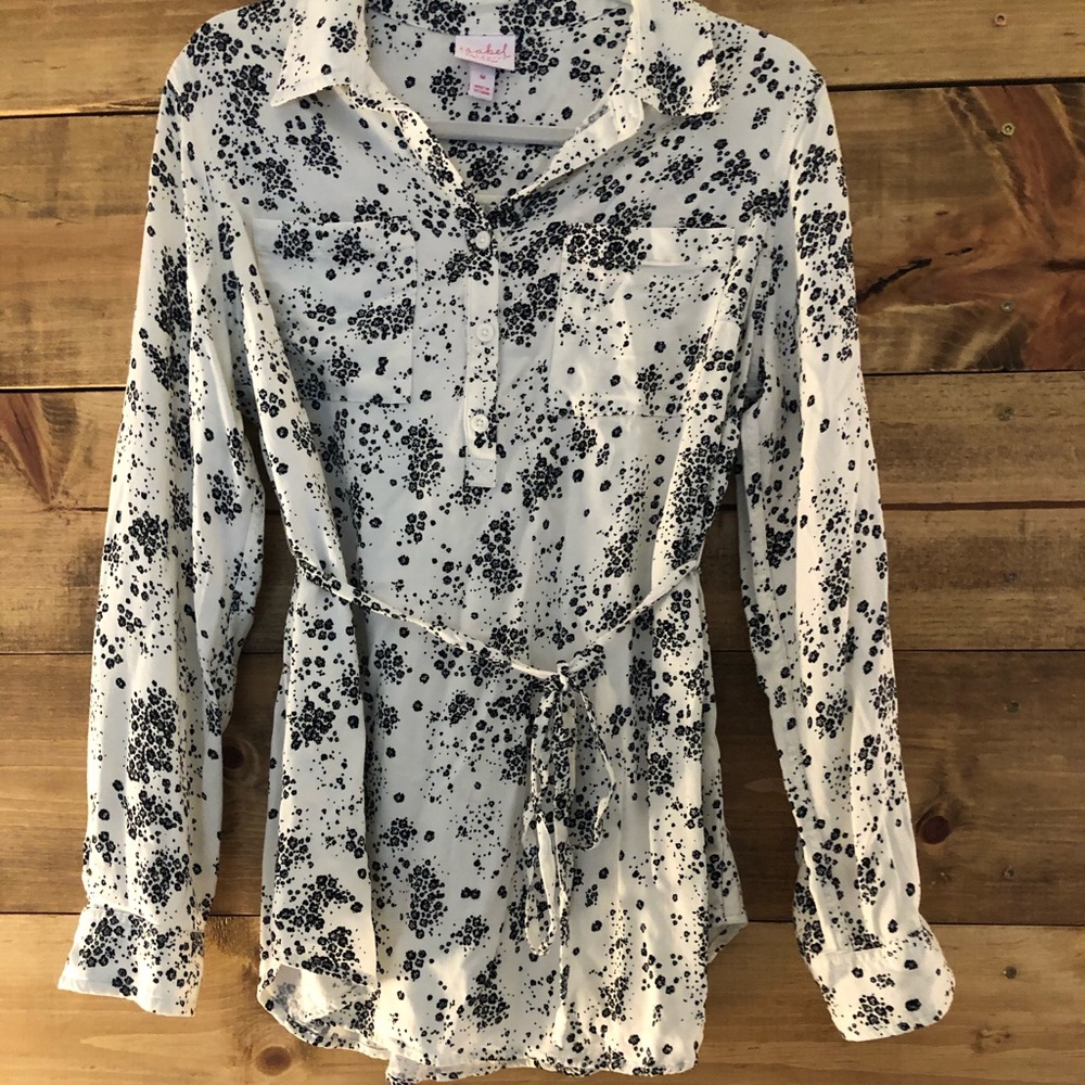 Maternity button down